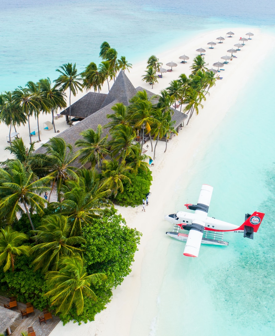 Resort tropical visto desde el aire
